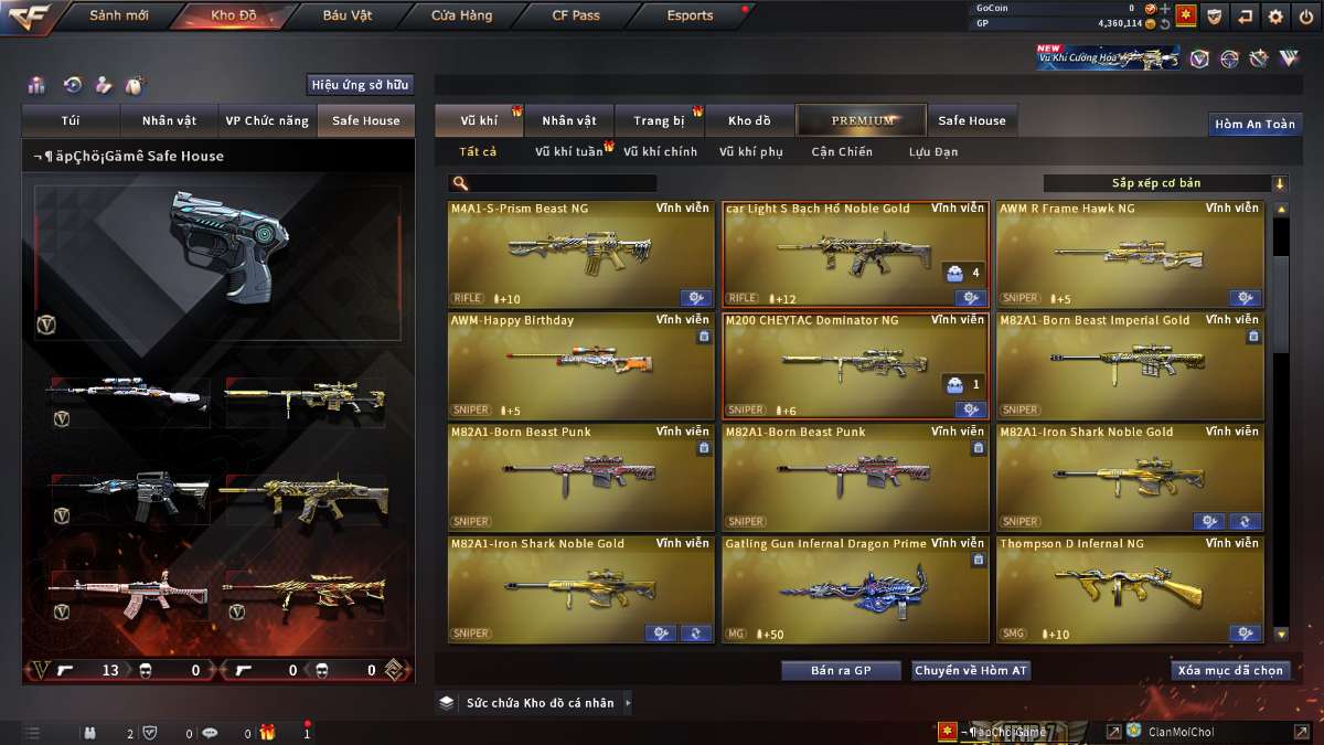 shop acc cf uy tin gia re